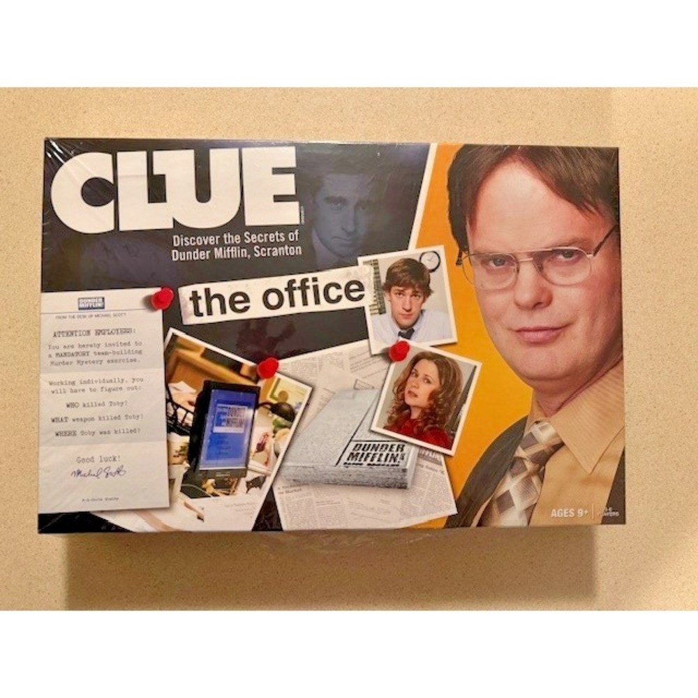 Clue The Office Edition Board Game - New Factory Sealed (Torn Shrink Wrap)